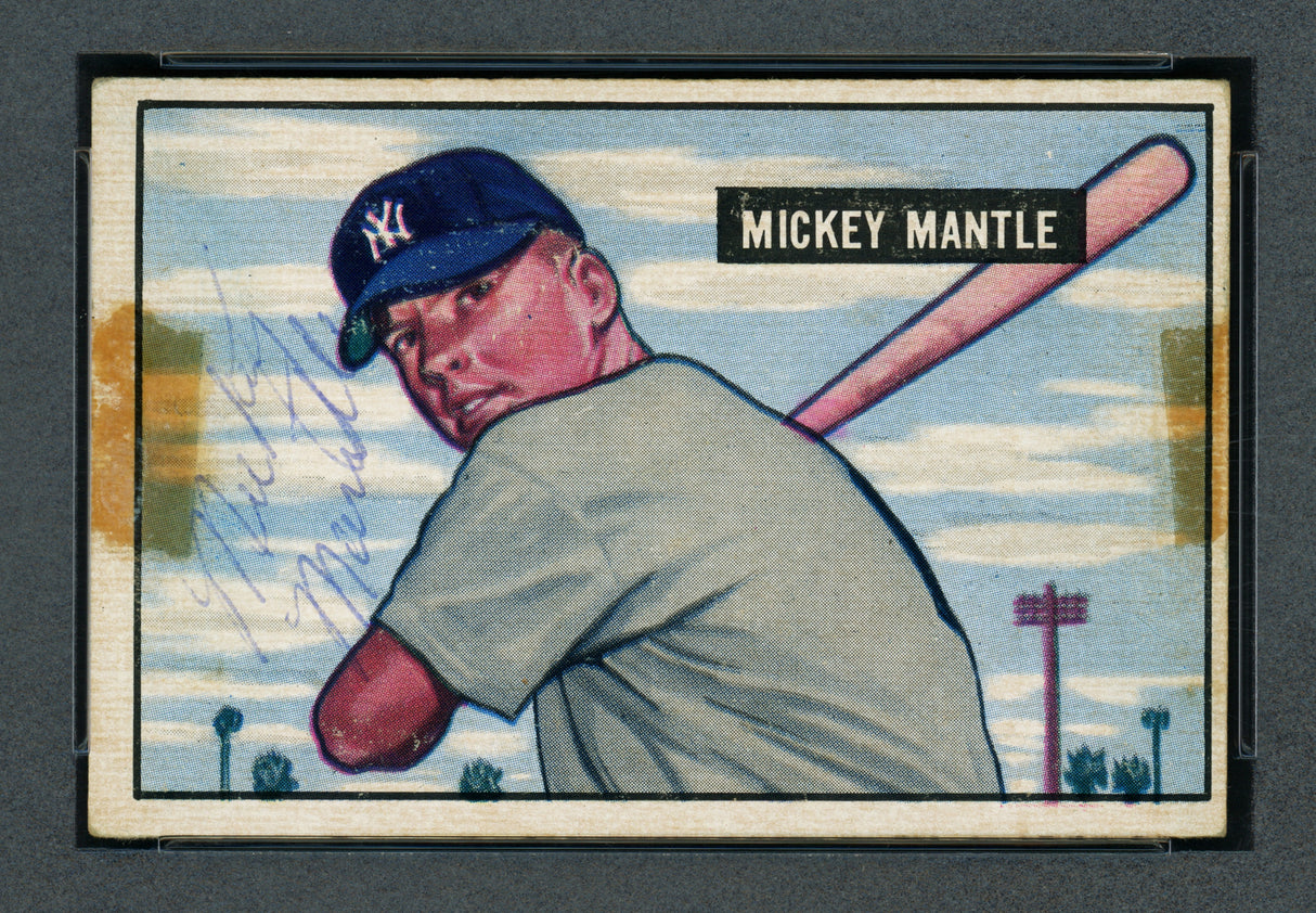 Mickey Mantle Autographed 1951 Bowman Rookie Card #253 New York Yankees Vintage Rookie Signature PSA/DNA #63150291