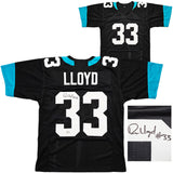 Jacksonville Jaguars Devin Lloyd Autographed Black Jersey Beckett BAS Witness Stock #215005