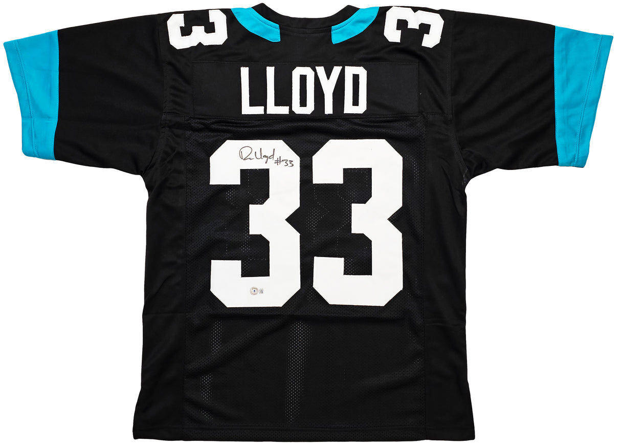 Jacksonville Jaguars Devin Lloyd Autographed Black Jersey Beckett BAS Witness Stock #215005