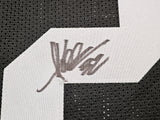 Oakland Raiders Marcus Allen Autographed Black Jersey Beckett BAS Witness Stock #215325