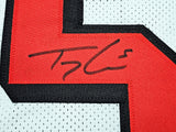 San Francisco 49ers Trey Lance Autographed White Jersey Beckett BAS Witness Stock #215021