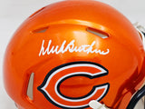 Dick Butkus Autographed Chicago Bears Flash Orange Speed Mini Helmet Beckett BAS Witness Stock #214945