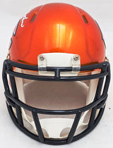 Dick Butkus Autographed Chicago Bears Flash Orange Speed Mini Helmet Beckett BAS Witness Stock #214945