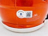 Dick Butkus Autographed Chicago Bears Flash Orange Speed Mini Helmet Beckett BAS Witness Stock #214945
