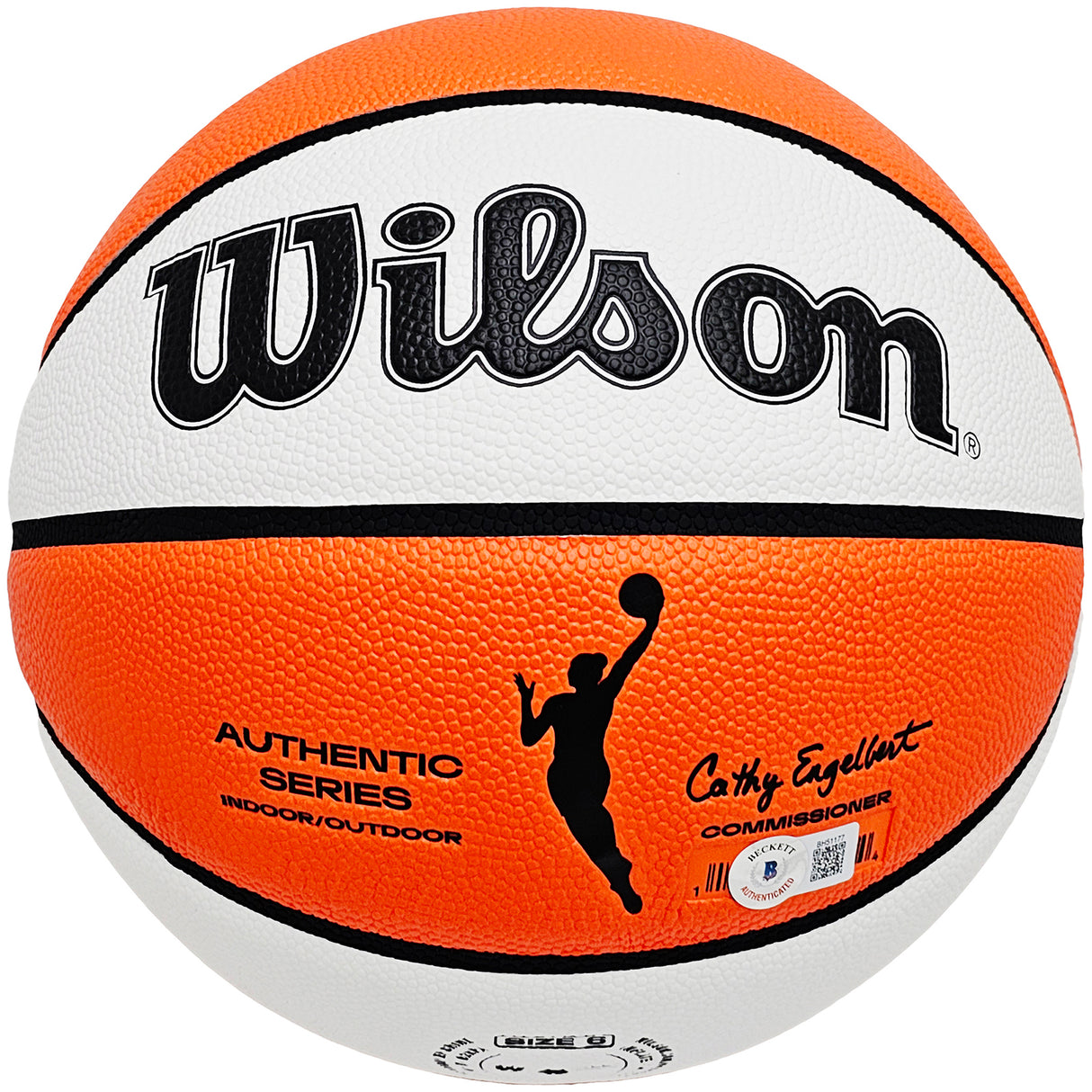Diana Taurasi Autographed Authentic White Panel Indoor/Outdoor Basketball Phoenix Mercury "3X WNBA CHAMPS" Beckett BAS QR Stock #214840