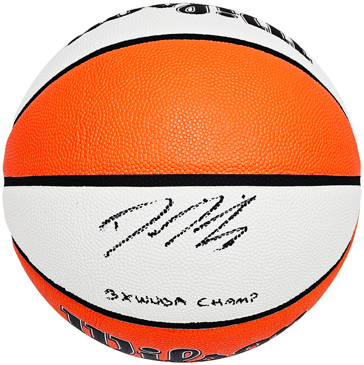 Diana Taurasi Autographed Authentic White Panel Indoor/Outdoor Basketball Phoenix Mercury "3X WNBA CHAMPS" Beckett BAS QR Stock #214840