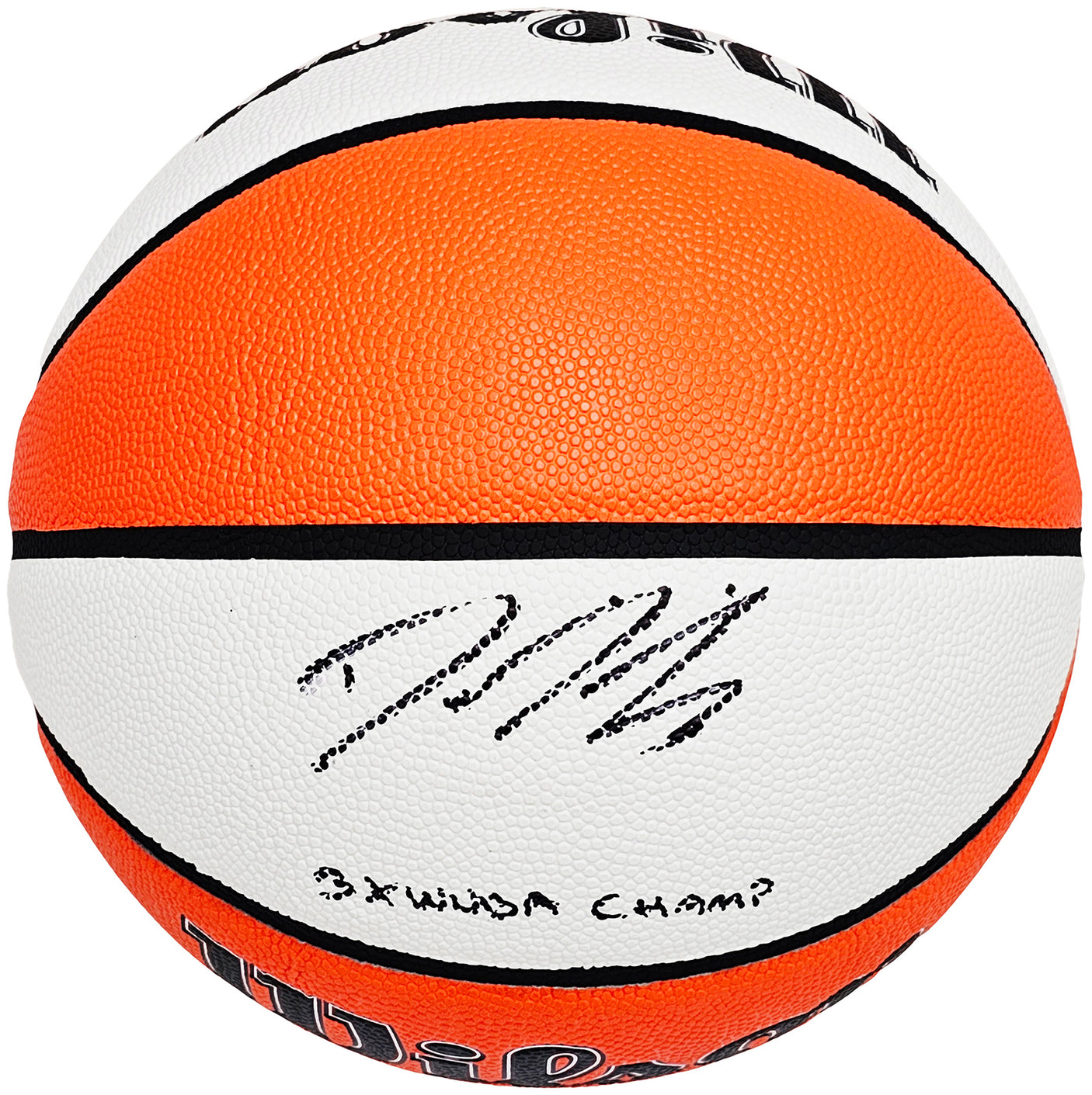 Diana Taurasi Autographed Authentic White Panel Indoor/Outdoor Basketball Phoenix Mercury "3X WNBA CHAMPS" Beckett BAS QR Stock #214840