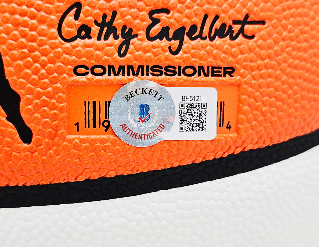 Sue Bird Autographed Authentic White Panel Indoor/Outdoor Basketball Seattle Storm "4X WNBA CHAMPS" Beckett BAS QR Stock #214844