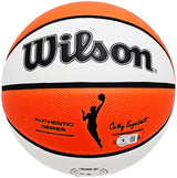 Sue Bird Autographed Authentic White Panel Indoor/Outdoor Basketball Seattle Storm Beckett BAS QR Stock #214843