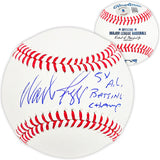Wade Boggs Autographed Official MLB Baseball Boston Red Sox "5x AL Batting Champ" Beckett BAS Witness Stock #215040