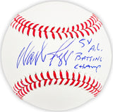 Wade Boggs Autographed Official MLB Baseball Boston Red Sox "5x AL Batting Champ" Beckett BAS Witness Stock #215040