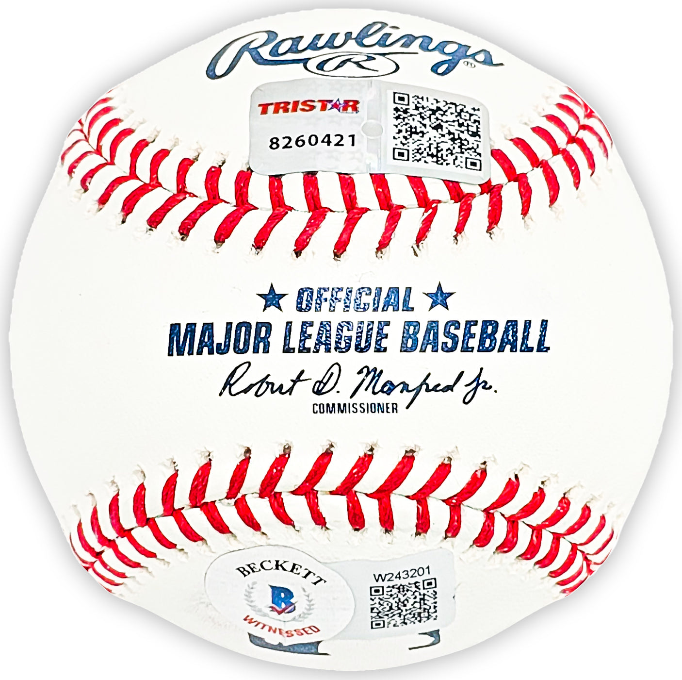 Ken Griffey Jr. & Ken Griffey Sr. Autographed Official MLB Baseball Seattle Mariners "Back To Back HR 9/14/90" Tristar Holo & Beckett BAS Witness Stock #212465
