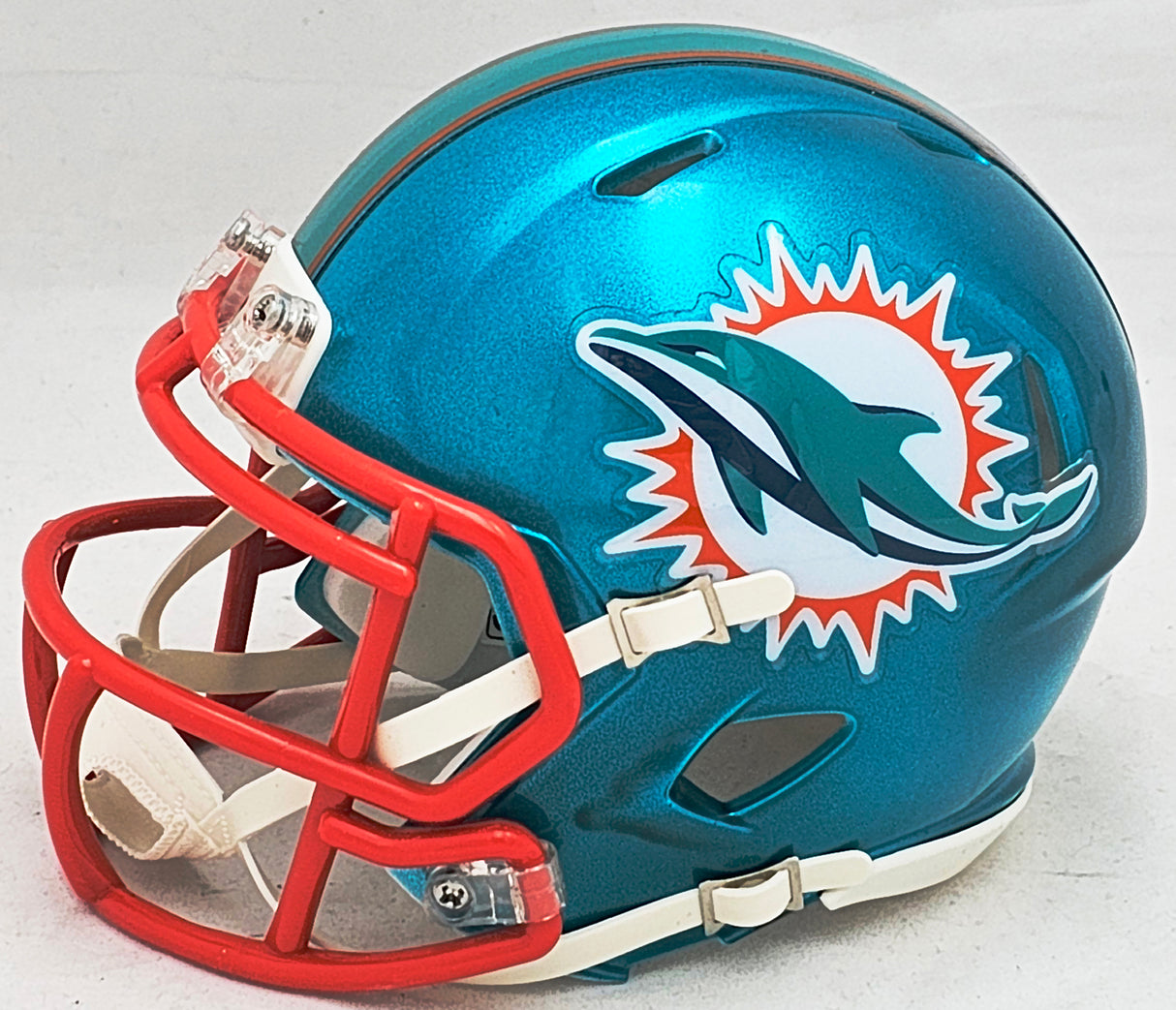 Zach Thomas Autographed Miami Dolphins Flash Teal Speed Mini Helmet "HOF 2023" Beckett BAS Witness Stock #215334