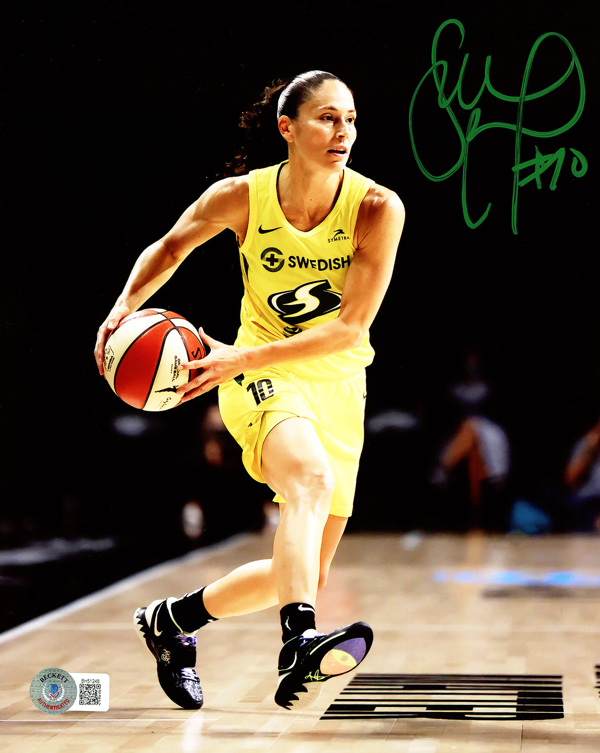 Sue Bird Autographed Framed 8x10 Photo Seattle Storm Beckett BAS QR Stock #220492