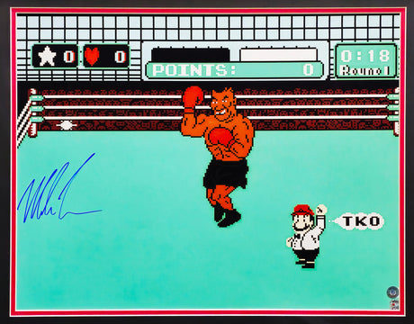 Mike Tyson Autographed Framed 16x20 Photo Nintendo Punch-Out!! Beckett BAS QR Stock #224813