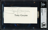 Tony Gwynn Autographed 2.5x5 Cut Signature San Diego Padres Beckett BAS Stock #239933