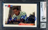 Manny Ramirez Autographed 1992 Bowman Rookie Card #532 Cleveland Indians Auto Grade Gem Mint 10 Beckett BAS Stock #239941