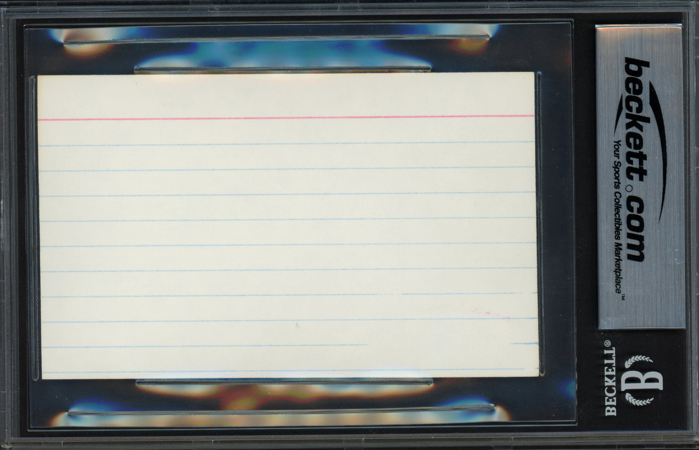 Willie Shoemaker Autographed 3x5 Index Card Jockey Beckett BAS Stock #239952