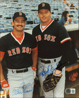 Roger Clemens & Mike Greenwell Autographed 8x10 Photo Boston Red Sox Beckett BAS #AE31024