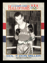 Col. F. Don Miller Autographed 1991 Impel U.S. Olympics Card #73 SKU #240709