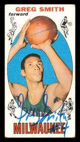 Greg Smith Autographed 1969-70 Topps Rookie Card #81 Milwaukee Bucks SKU #240992