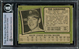 Ted Simmons Autographed 1971 Topps Rookie Card #117 St. Louis Cardinals Beckett BAS #14862570