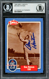 Don Hutson Autographed 1988 Swell Greats Card #59 Green Bay Packers Beckett BAS #13608974