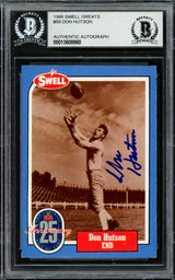 Don Hutson Autographed 1988 Swell Greats Card #59 Green Bay Packers Beckett BAS #13608980