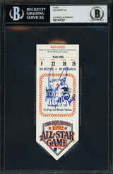 Ken Griffey Jr. Autographed 1992 All Star Game Ticket Seattle Mariners "92 AS MVP" Beckett BAS #13447237