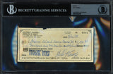 Bill Russell Autographed 3x6 Check Boston Celtics Beckett BAS #15502385