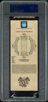 Desmond Howard Autographed 1997 Super Bowl Ticket Gold Variation Green Bay Packers PSA 9 "SB XXXI MVP" PSA/DNA #20009945