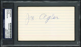 Joe Agler Autographed 3x5 Index Card Washington Senators PSA/DNA #83860249