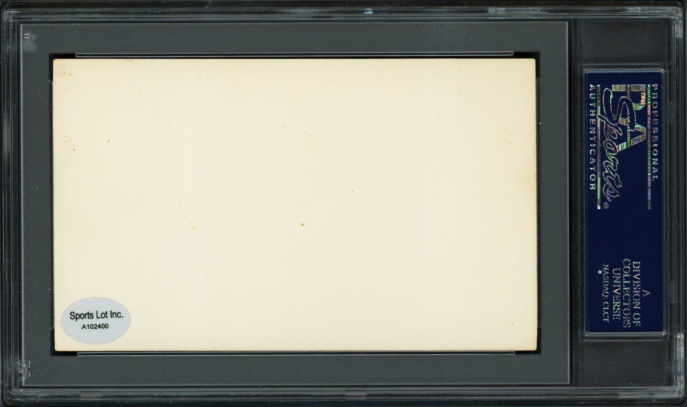 Joe Agler Autographed 3x5 Index Card Washington Senators PSA/DNA #83860250