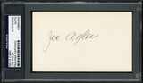 Joe Agler Autographed 3x5 Index Card Washington Senators PSA/DNA #83860252