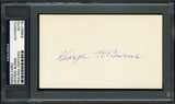 George H. Burns Autographed 3x5 Index Card New York Giants, Philadelphia Phillies PSA/DNA #83862116
