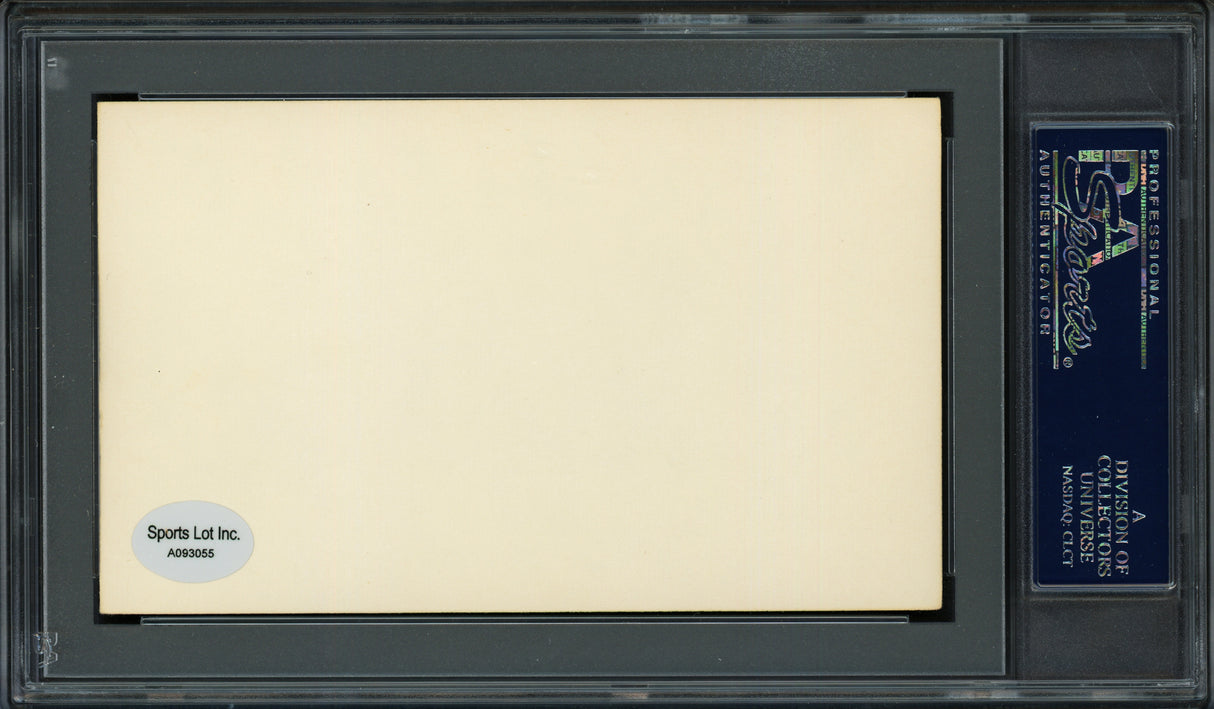George H. Burns Autographed 3x5 Index Card New York Giants, Philadelphia Phillies "1914-29" PSA/DNA #83862118