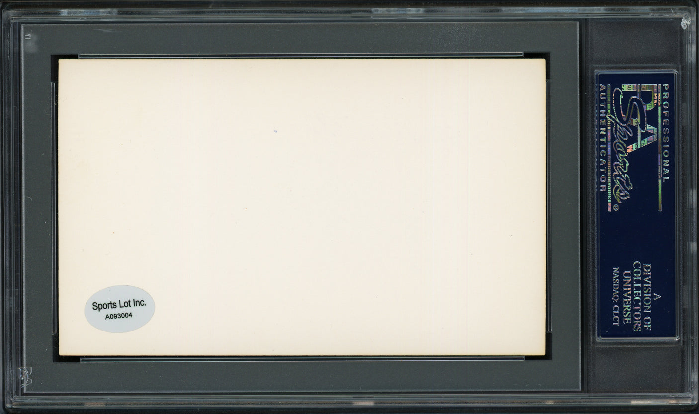George H. Burns Autographed 3x5 Index Card New York Giants, Philadelphia Phillies "All American League" PSA/DNA #83862121