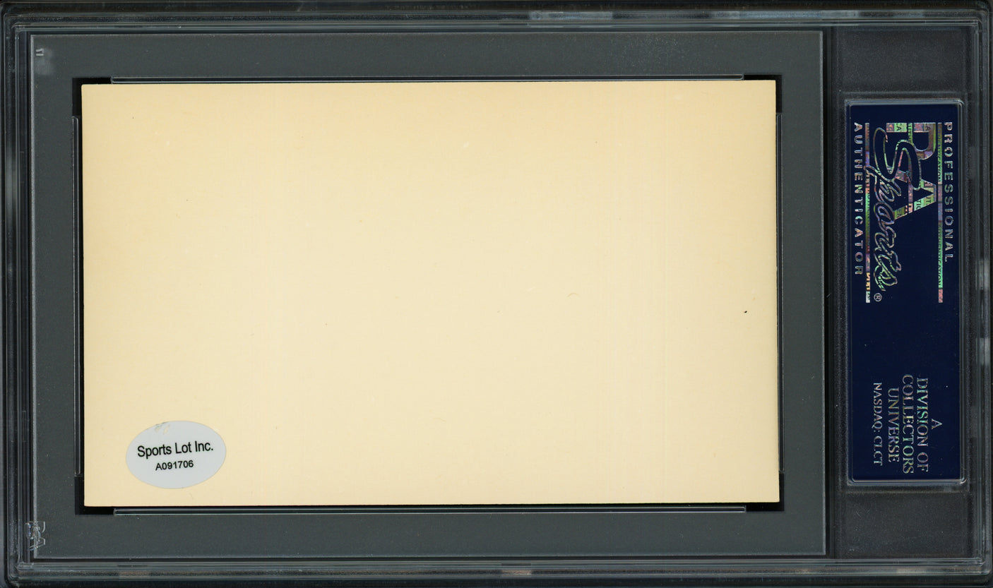 Dino Chiozza Autographed 3x5 Index Card Philadelphia Phillies PSA/DNA #83862180