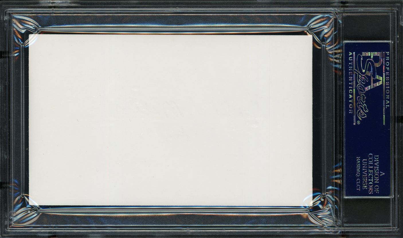 Ralph Miller Autographed 3x5 Index Card Oregon State University Beavers Coach "1971-1989" PSA/DNA #83721081