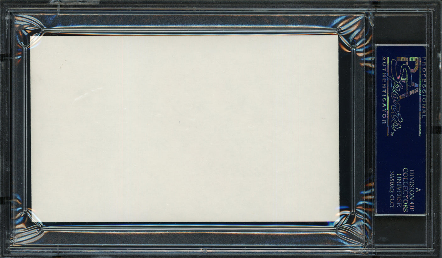 Ralph Miller Autographed 3x5 Index Card Oregon State University Beavers Coach "1989" PSA/DNA #83721085