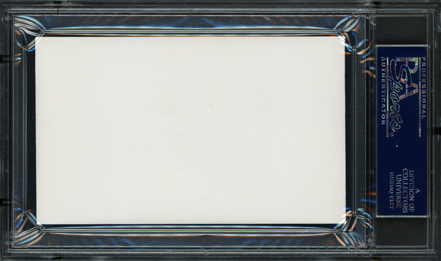 Ralph Miller Autographed 3x5 Index Card Oregon State University Beavers Coach "1971-1989" PSA/DNA #83721082