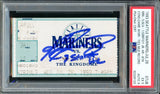 Ken Griffey Jr. Autographed 1993 8th Consecutive Game with a HR Ticket Stub Seattle Mariners PSA 5 Auto Grade Mint 9 " 8 Straight HR" PSA/DNA #92328120