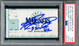 Ken Griffey Jr. Autographed 1993 8th Consecutive Game with a HR Ticket Stub Seattle Mariners PSA 5 Auto Grade Mint 9 " 8 Straight HR" PSA/DNA #92328120