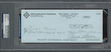 Curt Flood Autographed 3.5x8.5 Check St. Louis Cardinals (Signed Twice) PSA/DNA #83933914