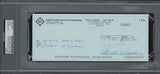 Curt Flood Autographed 3.5x8.5 Check St. Louis Cardinals (Signed Twice) PSA/DNA #83933917