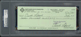 Curt Flood Autographed 3.5x8.5 Check St. Louis Cardinals (Signed Twice) PSA/DNA #83933924