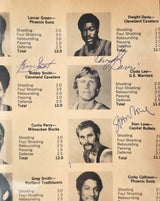 John Brisker Autographed 7x11 Magazine Page Photo Seattle Supersonics With 8 Total Signatures Beckett BAS #17402407