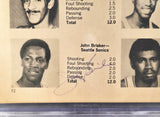 John Brisker Autographed 7x11 Magazine Page Photo Seattle Supersonics With 8 Total Signatures Beckett BAS #17402407