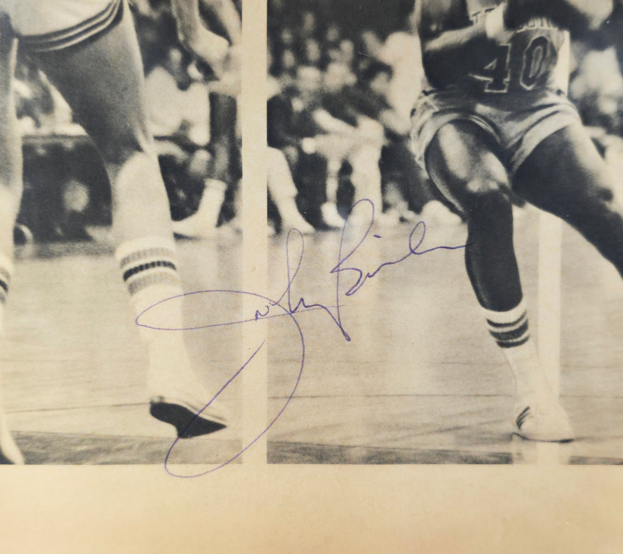 John Brisker Autographed 7x11 Magazine Page Photo Seattle Supersonics Beckett BAS #17402393