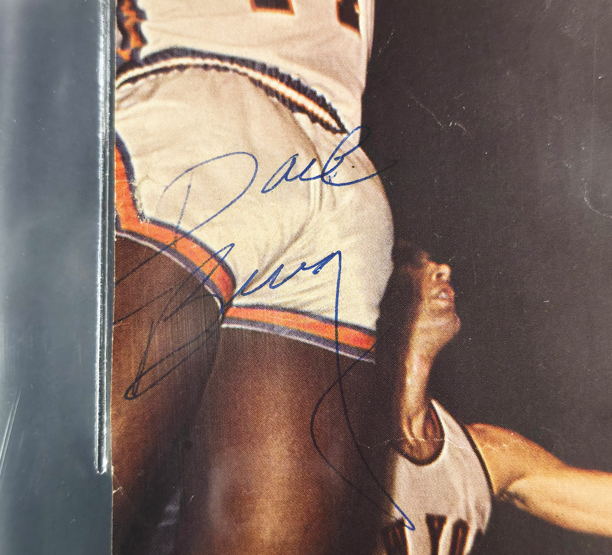 Wilt Chamberlain & Elgin Baylor Autographed 7x11 Magazine Page Photo (Dave Bing on Back) Beckett BAS #17402413